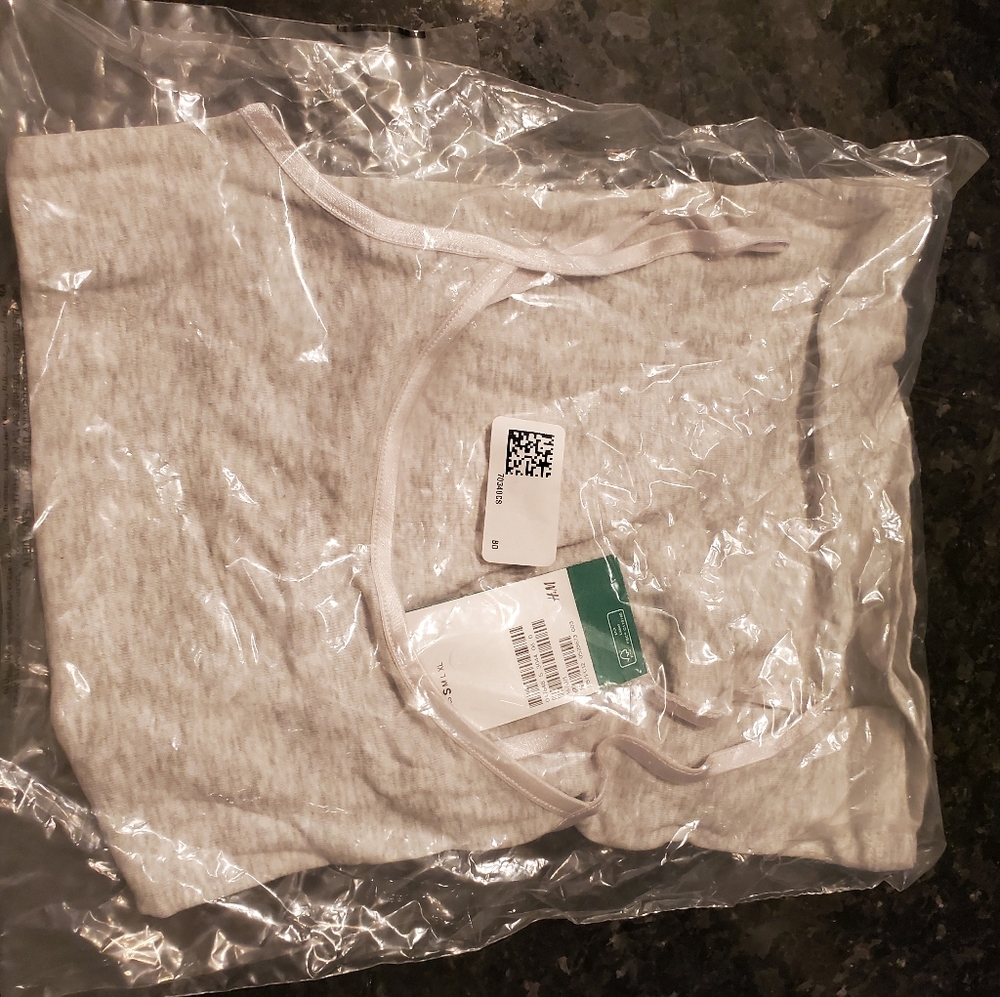 Brand New H & M Conscious/Organic Collection Heather Grey Tank Top, S